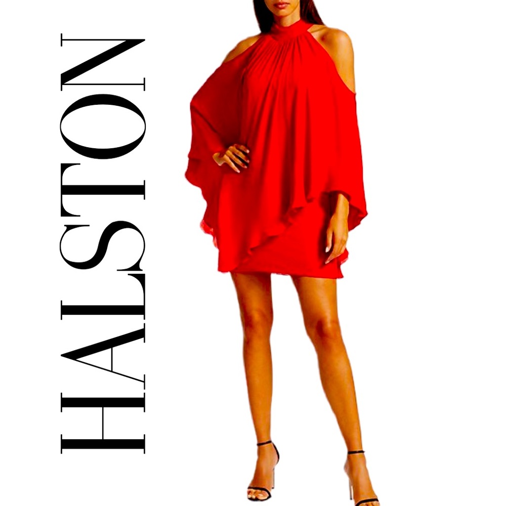 HALSTON LAYERED MOCK NECK MINI COCKTAIL 4
